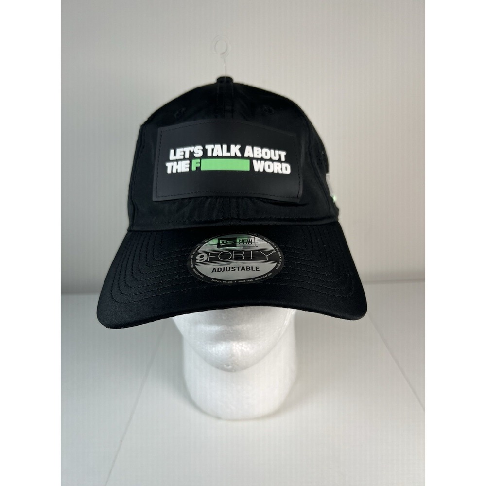New Era 9FORTY adjustable baseball cap with a "Let's Talk About The F Word"